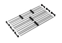 3 st. Alu avdelare inkl. 6 st. ändstycken (FLEX, GO, RHINO, JET)